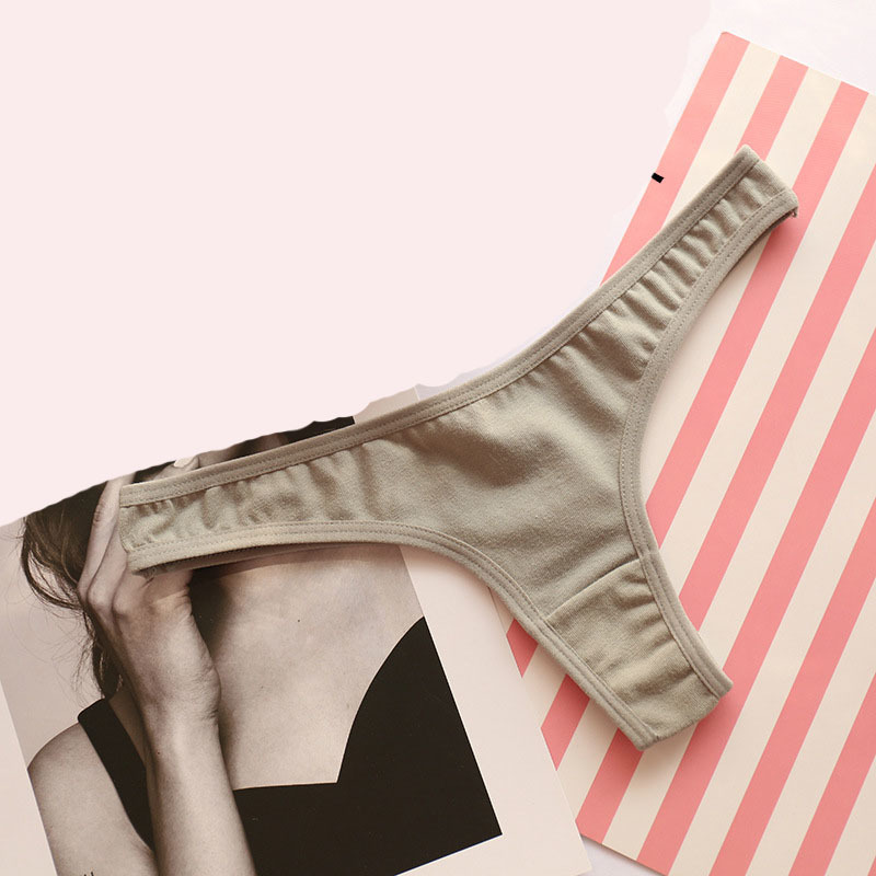 Girl Solid Color G String Teenage Underwear Panties Girl Thong Cotton Bandage Calcinhas Breathable Young Girls Lingerie Y0126