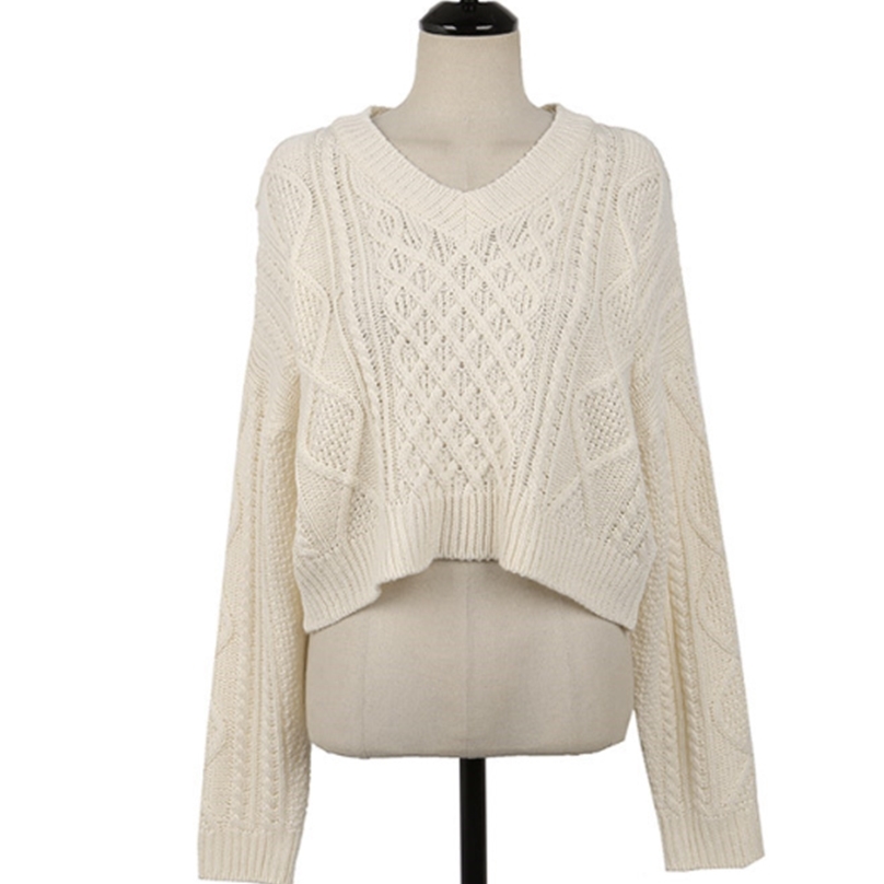 Women Sweater pullover Female knitting overszie sweaters Long Sleeve Girls Tops Loose Elegant Knitted Outerwear thick sexy 201223