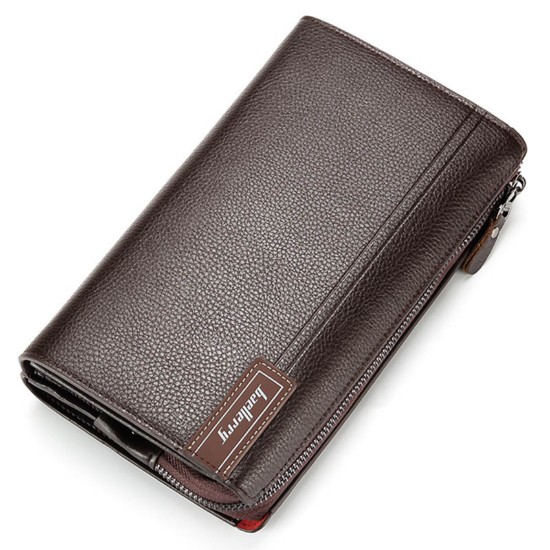 Men Clutch Bag Large Capacity Men Wallets Cell Phone Pocket Passcard Pocket High Quality Multifunction Wallet