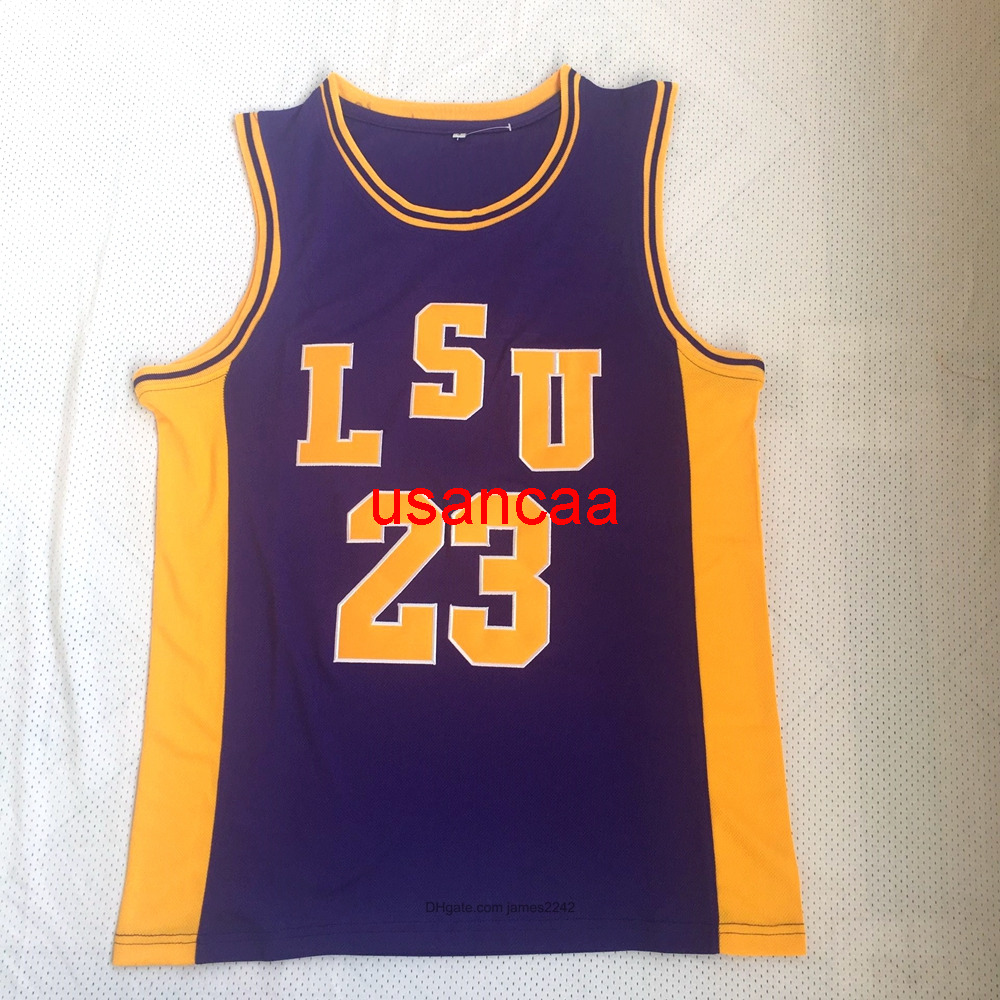 High Quality NCAA #23 Pete Maravich LSU Tigers College Basketball Jerseys Purple Stitched Jersey Size S-2XL, Black
High Quality NCAA #23 Pete Maravich LSU Tigers College Basketball Jerseys Purple Stitched Jersey Size S-2XL, Black