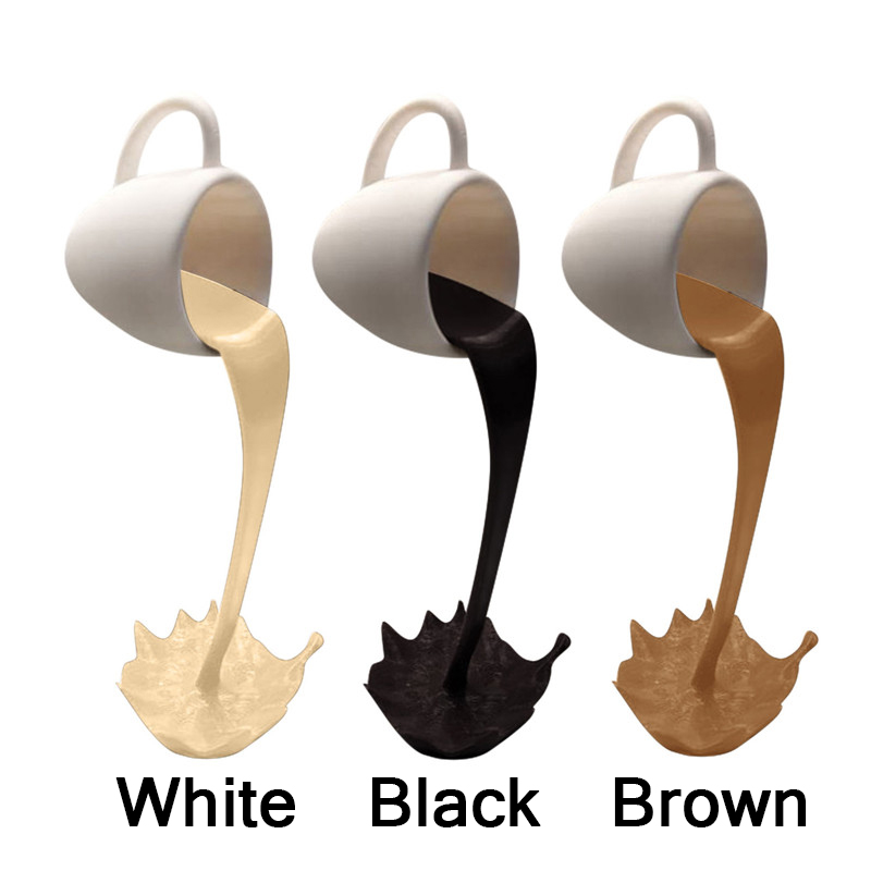 3 Colors Floating Spilling Coffee Cup Sculpture Kitchen Decor Spilling Magic Pouring Splash
3 Colors Floating Spilling Coffee Cup Sculpture Kitchen Decor Spilling Magic Pouring Splash