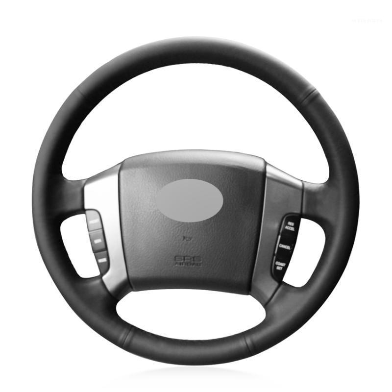 Steering Wheel Covers Black Artificial Leather Hand-stitched No-slip Car Cover For Kia Sorento 2004 2005 2006 2007 2008
Steering Wheel Covers Black Artificial Leather Hand-stitched No-slip Car Cover For Kia Sorento 2004 2005 2006 2007 2008