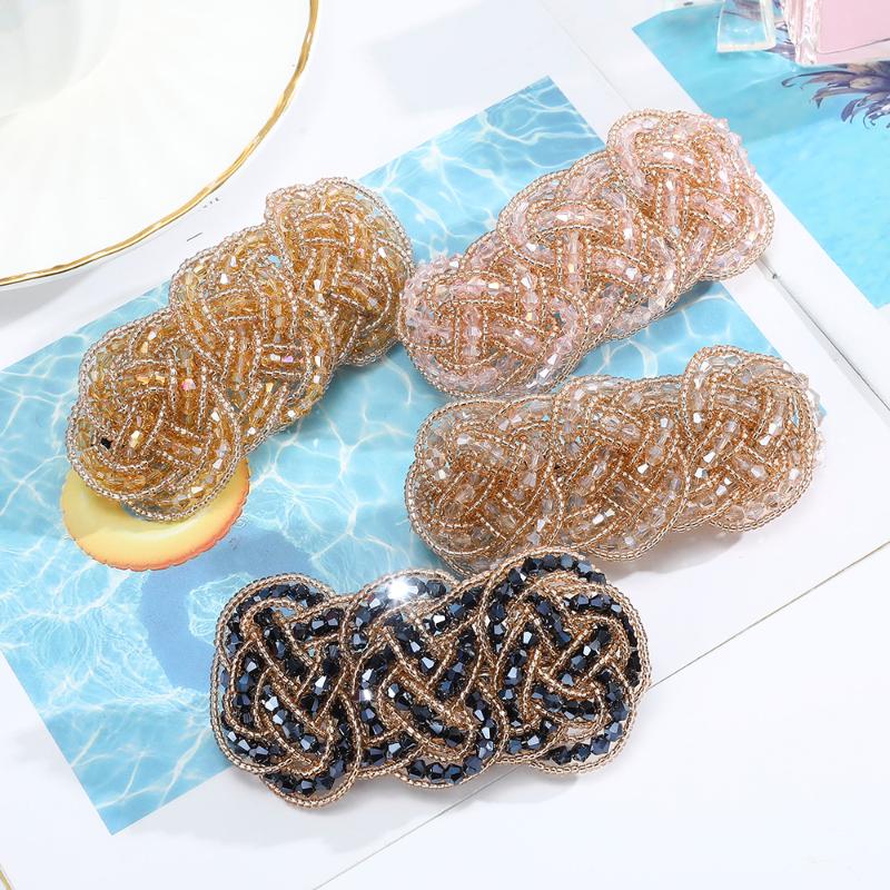 AWAYTR Crystal Beads Hair Barrettes Handmade Hairpin For Women Lady Girl Hair Accessories Head Wear Tiara Decorations Clips
AWAYTR Crystal Beads Hair Barrettes Handmade Hairpin For Women Lady Girl Hair Accessories Head Wear Tiara Decorations Clips