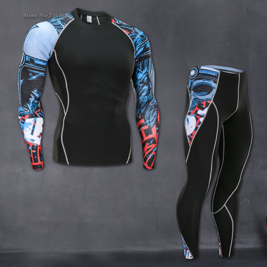 Thermal Underwear For Men Male Thermo Clothes Long Johns Thermal Tights Winter Long Compression Underwear Quick Dry 201023
