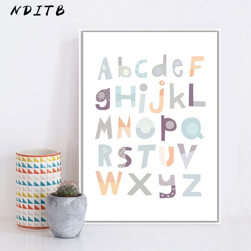 NDITB A to Z Alphabet Baby Nursery Wall Art Canvas Painting Educational ABC Posters and Prints Nordic Kids Decoration Pictures1
NDITB A to Z Alphabet Baby Nursery Wall Art Canvas Painting Educational ABC Posters and Prints Nordic Kids Decoration Pictures1