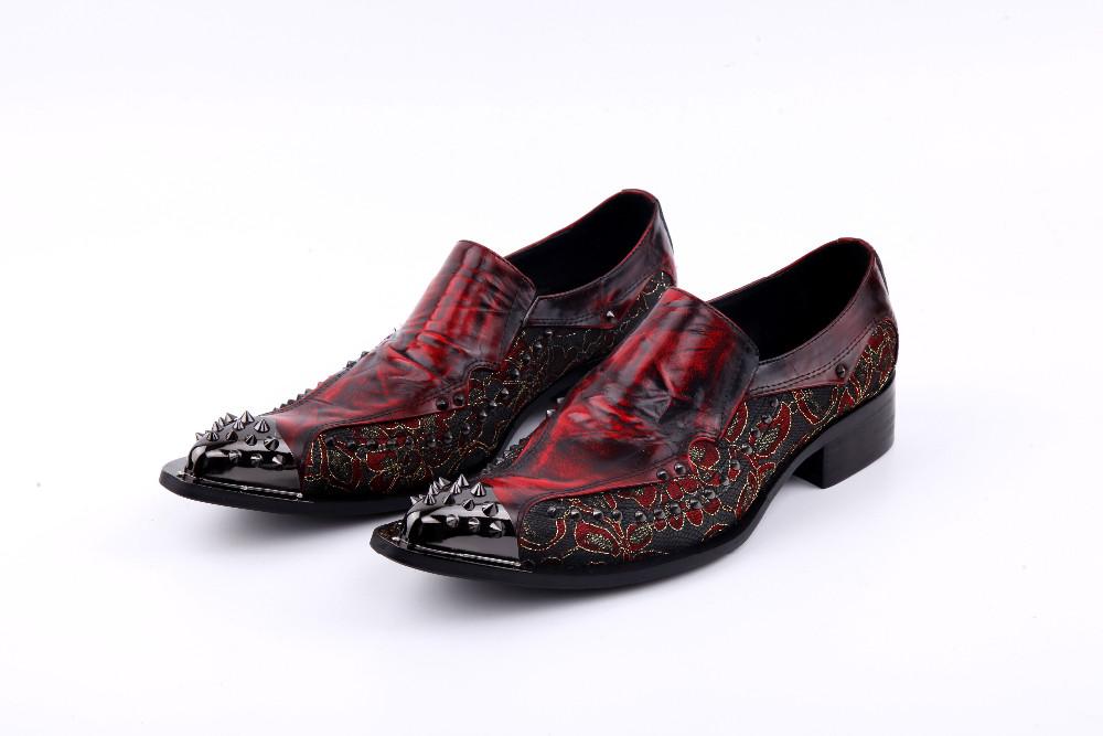 New Pointed toe Metal Spikes Dress Shoes Genuine leather Wedding Party Oxfords Big Size euro 46, Black
New Pointed toe Metal Spikes Dress Shoes Genuine leather Wedding Party Oxfords Big Size euro 46, Black