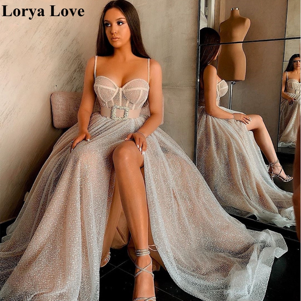 Champagne Split Maxi Prom Dresses 2020 Women Elegant Party Night Sleeveless Vestidos Gala Sexy Robes Tulle Sexy Evening Dress, Picture color
Champagne Split Maxi Prom Dresses 2020 Women Elegant Party Night Sleeveless Vestidos Gala Sexy Robes Tulle Sexy Evening Dress, Picture color