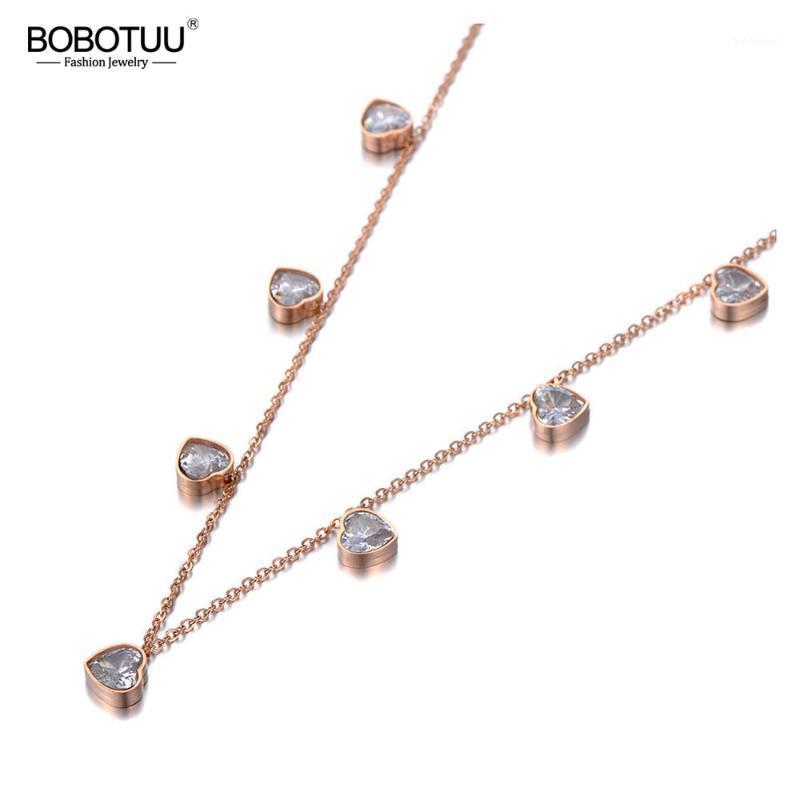 BOBOTUU Romantic Stainless Steel CZ Crystal Love Heart Choker Necklaces For Women Girls Chic Charm Pendant Necklace BN192061
BOBOTUU Romantic Stainless Steel CZ Crystal Love Heart Choker Necklaces For Women Girls Chic Charm Pendant Necklace BN192061