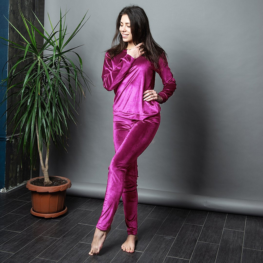 HiLoc Solid Long Sleeve Velvet Pajamas Tops And Pants Winter Pyjamas Women Sleepwear Warm Slim Night Wear Autumn Home Suits 201113