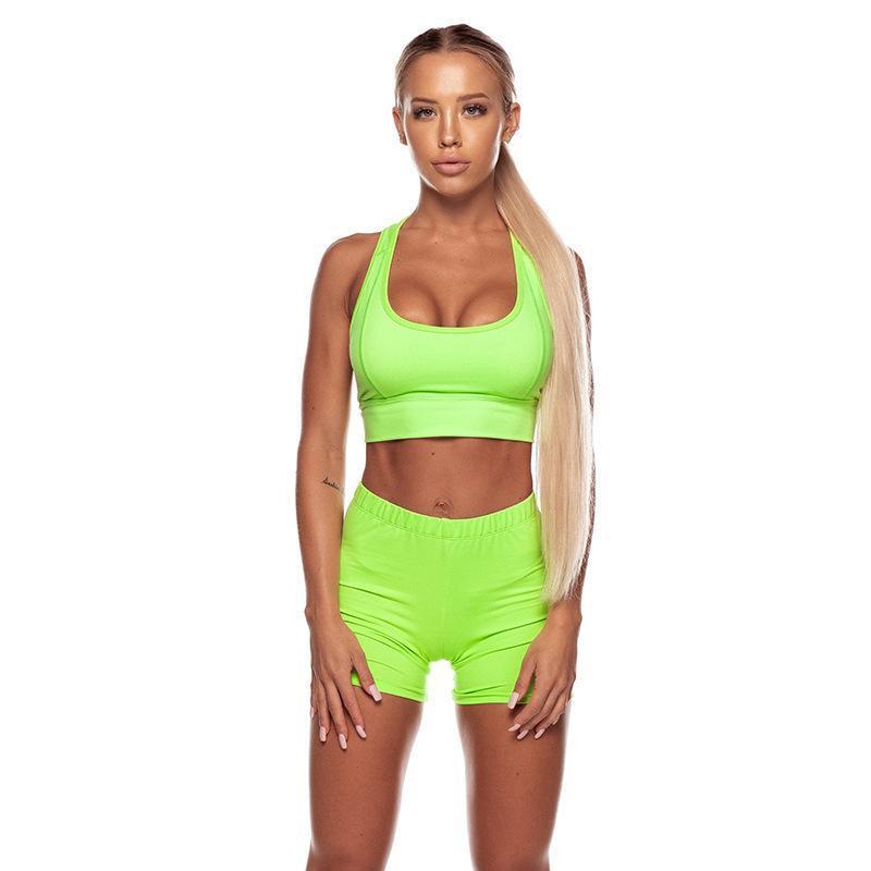 Solid Color Yoga Set Women Seamless Cropped Shockproof Tank Tops Breathable Comfy 4 Way Stretch Lightweight Shorts Tracksuits, Orange
Solid Color Yoga Set Women Seamless Cropped Shockproof Tank Tops Breathable Comfy 4 Way Stretch Lightweight Shorts Tracksuits, Orange