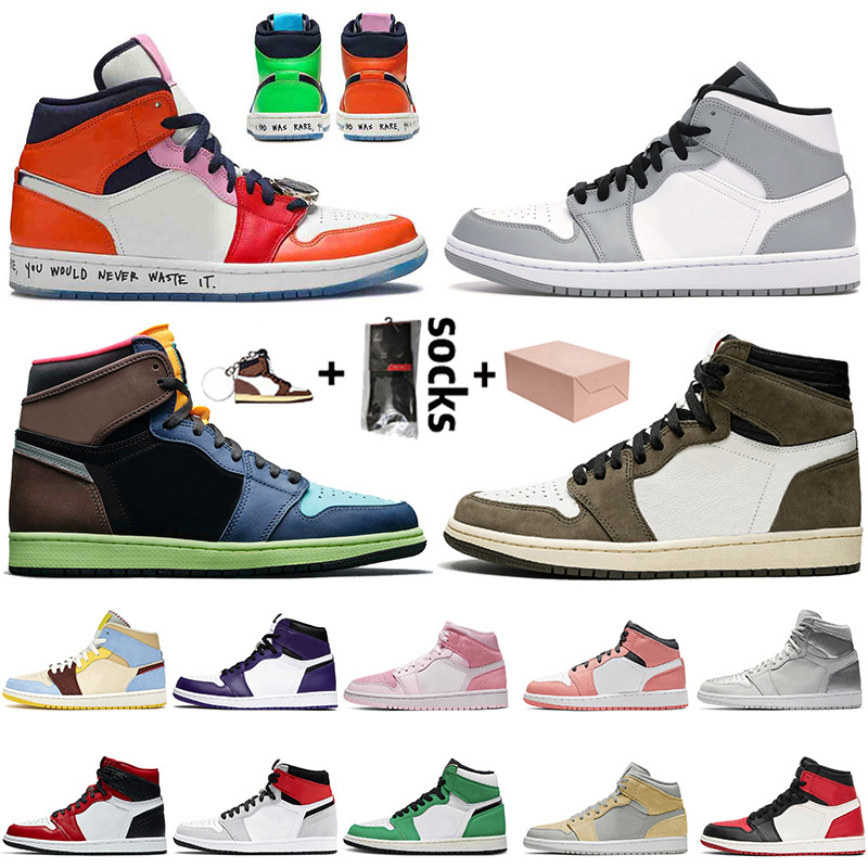 2021 With Box Mid Melody Fearless Jumpman 1 1s Women Mens Basketball Shoes Light Grey High OG Bio Hack Digital Pink Travis Sneakers, No.33 chicago 36-46
2021 With Box Mid Melody Fearless Jumpman 1 1s Women Mens Basketball Shoes Light Grey High OG Bio Hack Digital Pink Travis Sneakers, No.33 chicago 36-46