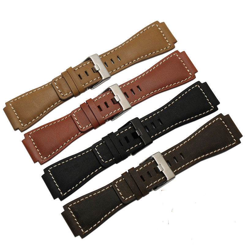 Genuine Leather Watch band For BR Series BR01 Watchband Bracelet bellRoss Italian Soft Calfskin 33*24mm, Black;brown
Genuine Leather Watch band For BR Series BR01 Watchband Bracelet bellRoss Italian Soft Calfskin 33*24mm, Black;brown