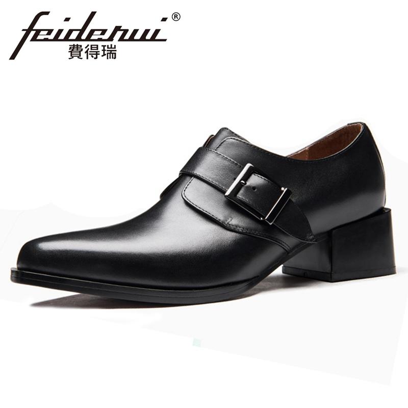 Stylish Genuine Leather Formal Dress Men's Monk Strap Footwear Pointed Toe Handmade High Heels Man Wedding Party Shoes HQS314, Black
Stylish Genuine Leather Formal Dress Men's Monk Strap Footwear Pointed Toe Handmade High Heels Man Wedding Party Shoes HQS314, Black
