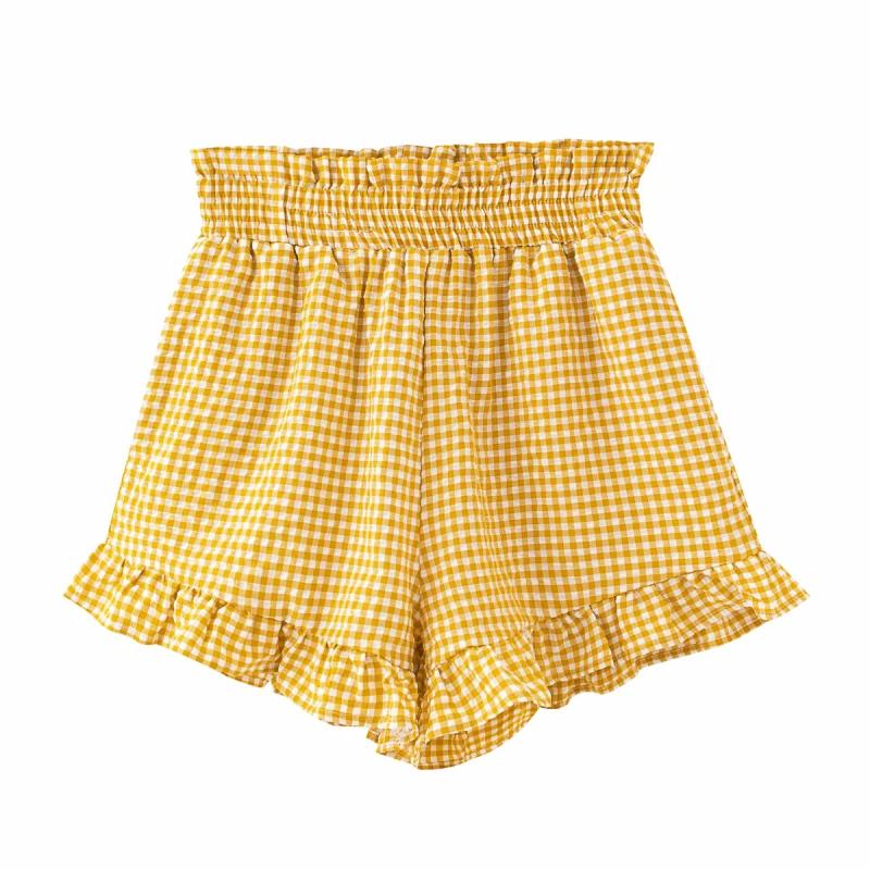 Vintage women plaid shorts 2021 summer fashion ladies sweet ruffles shorts casual female boho bohemian girls chic, Black
Vintage women plaid shorts 2021 summer fashion ladies sweet ruffles shorts casual female boho bohemian girls chic, Black
