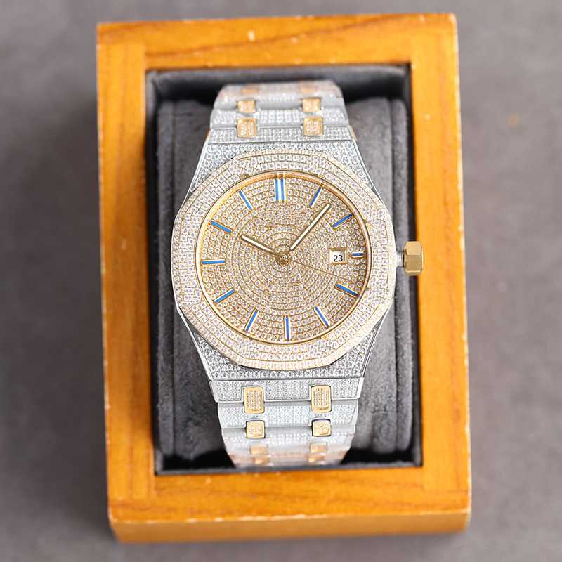 Montre de luxe Diamond Mens Watch 40MM Automatic Mechanical Watches Sapphire Men WristWatch Stainless Steel Diamonds Bezel Fashion WristWatches, Color1
Montre de luxe Diamond Mens Watch 40MM Automatic Mechanical Watches Sapphire Men WristWatch Stainless Steel Diamonds Bezel Fashion WristWatches, Color1