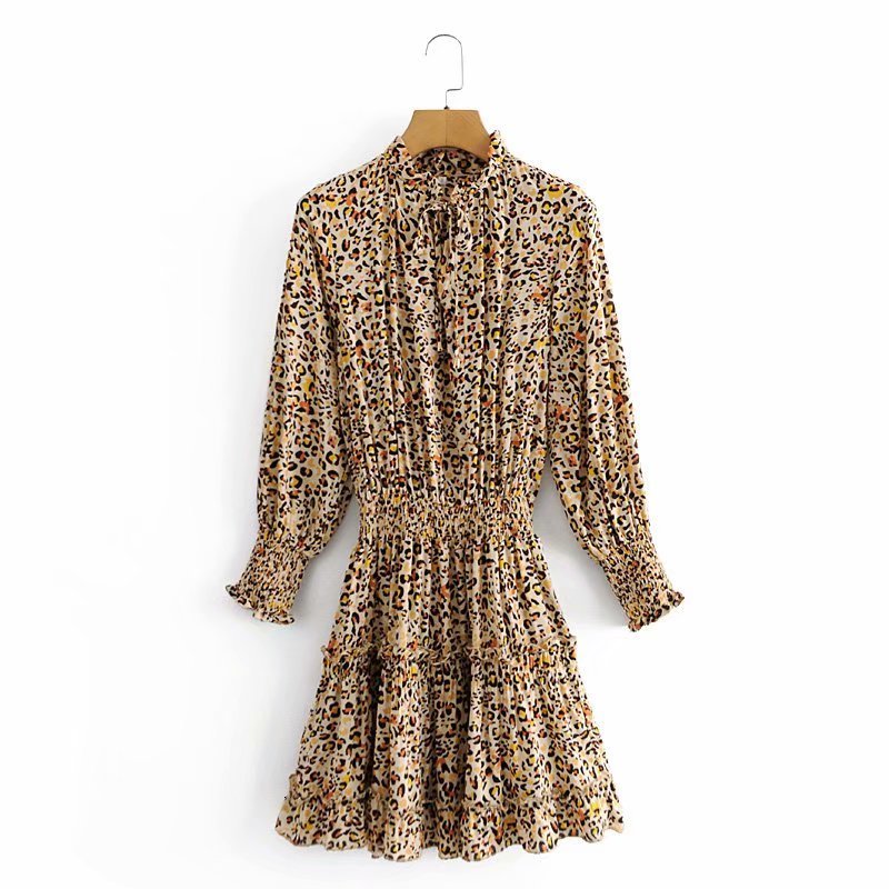 New Elegant Women Leopard Print 2021 Fashion Ladies Elastic Waist Vestidos Streetwear Female Chic Ruffles Cotton Es N4so, Khaki
New Elegant Women Leopard Print 2021 Fashion Ladies Elastic Waist Vestidos Streetwear Female Chic Ruffles Cotton Es N4so, Khaki
