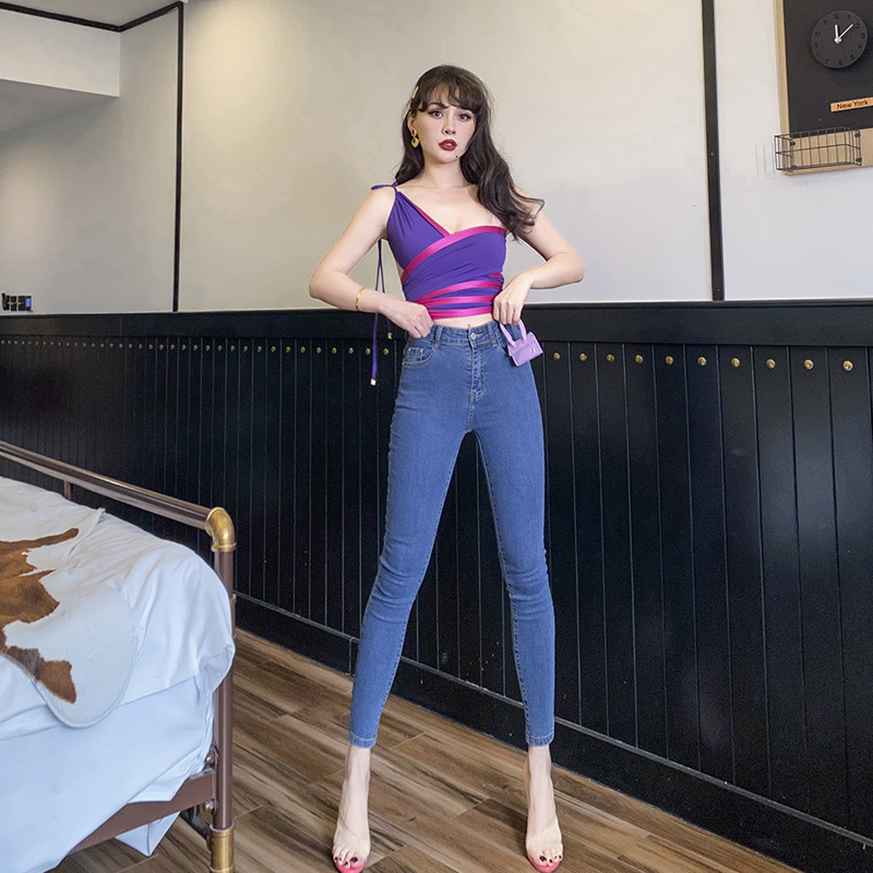 2021 New Elastic Wrap Thin Hip 3 Color High Waist Breech Denim Sexy Pencil Fashion Streetwear All-match Women's Brim Pants 6J0F, Gray.
2021 New Elastic Wrap Thin Hip 3 Color High Waist Breech Denim Sexy Pencil Fashion Streetwear All-match Women's Brim Pants 6J0F, Gray.