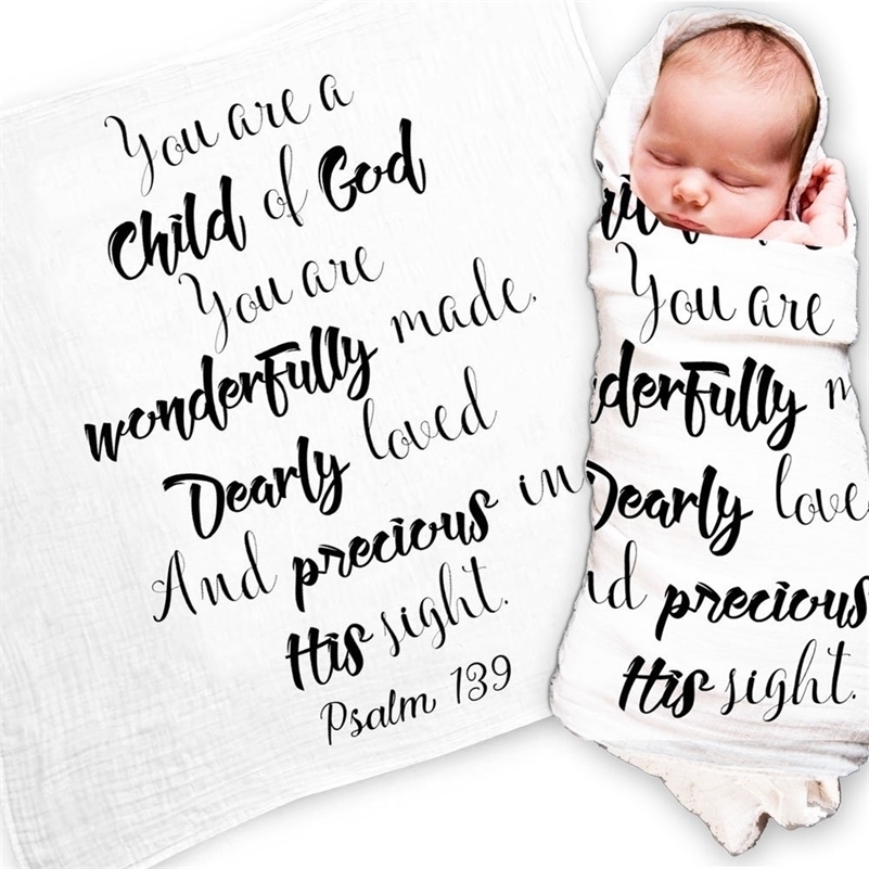 White Muslin Baby Swaddle Blanket Psalm 139 Child of God for Christening Baptism Baby Shower as a gift 201113
White Muslin Baby Swaddle Blanket Psalm 139 Child of God for Christening Baptism Baby Shower as a gift 201113