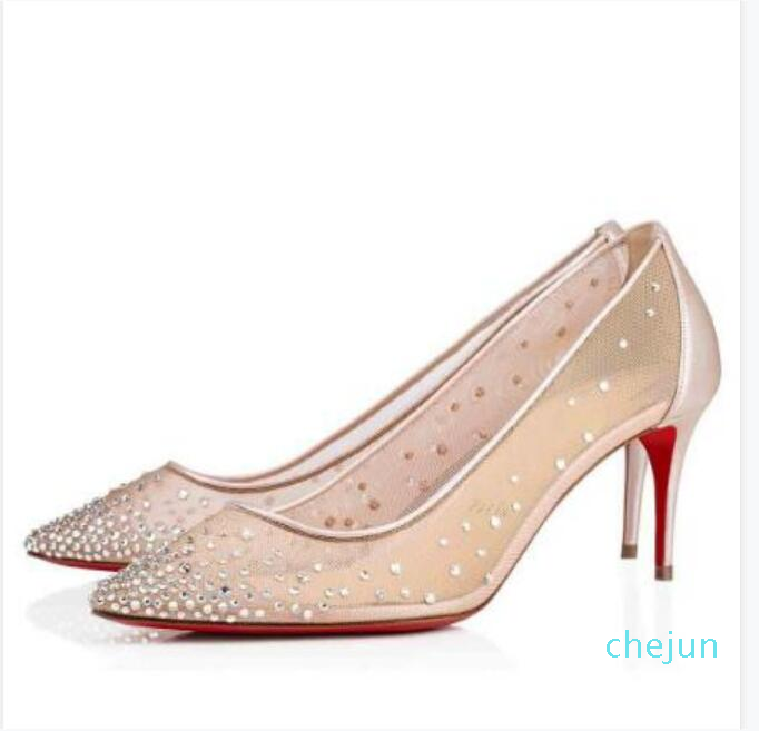 Designer- Women Wedding Marry Dress Shoes Nude Color Flat/ High Heels Red Bottom Pumps Follies, Black
Designer- Women Wedding Marry Dress Shoes Nude Color Flat/ High Heels Red Bottom Pumps Follies, Black