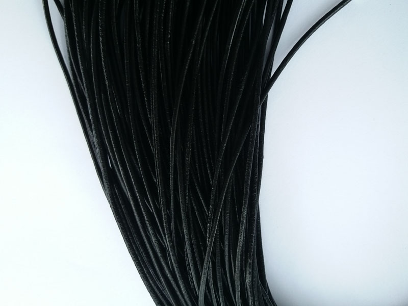 100 Pieces 20mm Black Genuine Leather Necklace Cord with Lobster Clasp String for Jewelry Necklace Bracelet Making Supplies 43CM