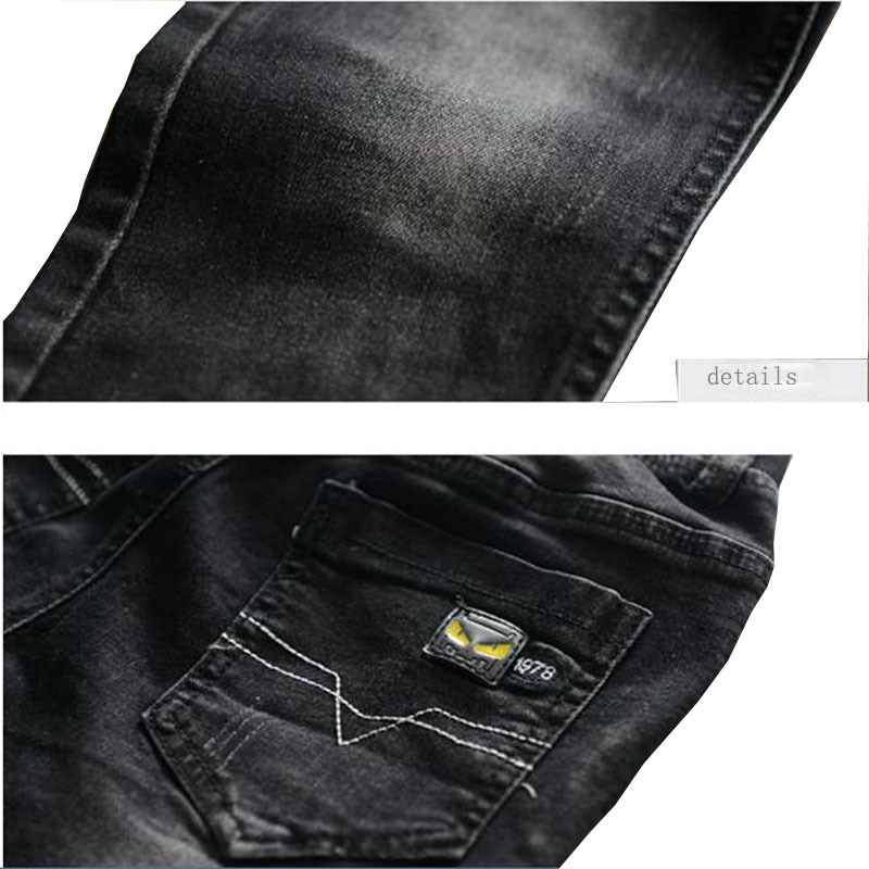 Boys Pants Spring Autumn Black Jeans Kids Casual Trousers Boys Jeans Teenage Trousers Children Casual Pants 5-13 Y Boys Outwear
