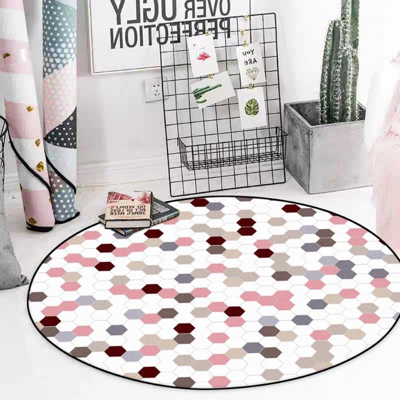 Fashion Modern Nordic Pink Lattice Stitching Carpet For Princess Room Living Bedroom Hanging Basket Chair Round Floor Mat Rugs1, As picture
Fashion Modern Nordic Pink Lattice Stitching Carpet For Princess Room Living Bedroom Hanging Basket Chair Round Floor Mat Rugs1, As picture