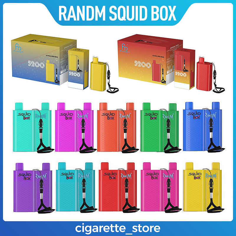 Original RandM Squid Box 5200Puffs Disposable Electronic cigarettes Pod Device Kit 850mAh 12ml Prefilled Pods VS Elf Bar 600 1500 Lux Gunnpo
Original RandM Squid Box 5200Puffs Disposable Electronic cigarettes Pod Device Kit 850mAh 12ml Prefilled Pods VS Elf Bar 600 1500 Lux Gunnpo