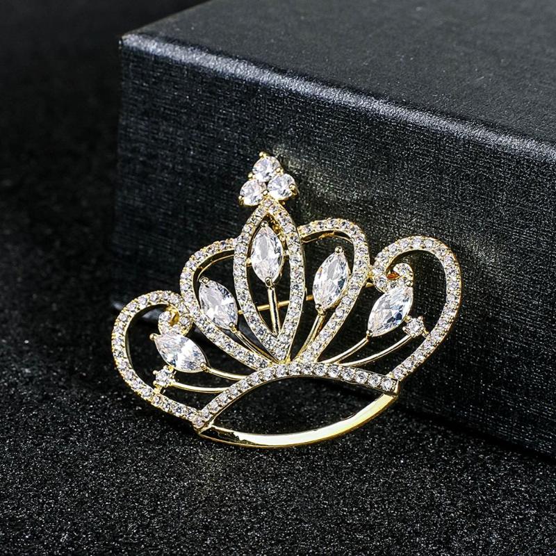 Pins, Brooches European And American Women's Fashion Jewelry Flower Crown Brooch Suit Coat Pin Christmas Gift
Pins, Brooches European And American Women's Fashion Jewelry Flower Crown Brooch Suit Coat Pin Christmas Gift