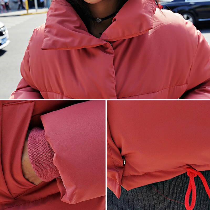 Stand Collar Breasted Buttons Female Coat Winter Womens Outwear Winter Jackets Autumn Cotton Padded Chaqueta Mujer Invierno 201019