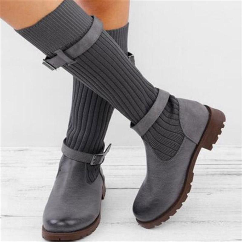 Plus Size 35-43 Belt Motorcyle Boots For Women Knitting Wool Sock Boots Platform Knee High botas retro mujer 2020 Winter 8477N, Brown
Plus Size 35-43 Belt Motorcyle Boots For Women Knitting Wool Sock Boots Platform Knee High botas retro mujer 2020 Winter 8477N, Brown