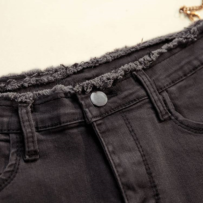 JUJULAND Jeans Female Denim Pants Black Color Womens Jeans Donna Stretch Bottoms Feminino Skinny Pants For Women Trousers 210222