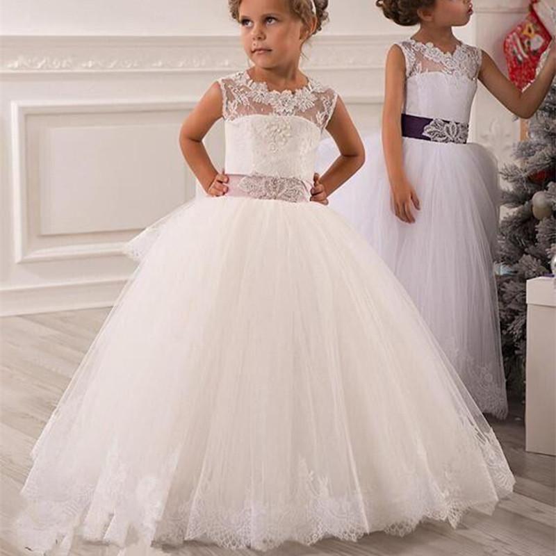 Flower Girl Dresses Vintage Jewel Sash Lace Net Baby Girl Birthday Christmas First Communion Dresses Children Party Gown, All ivory
Flower Girl Dresses Vintage Jewel Sash Lace Net Baby Girl Birthday Christmas First Communion Dresses Children Party Gown, All ivory