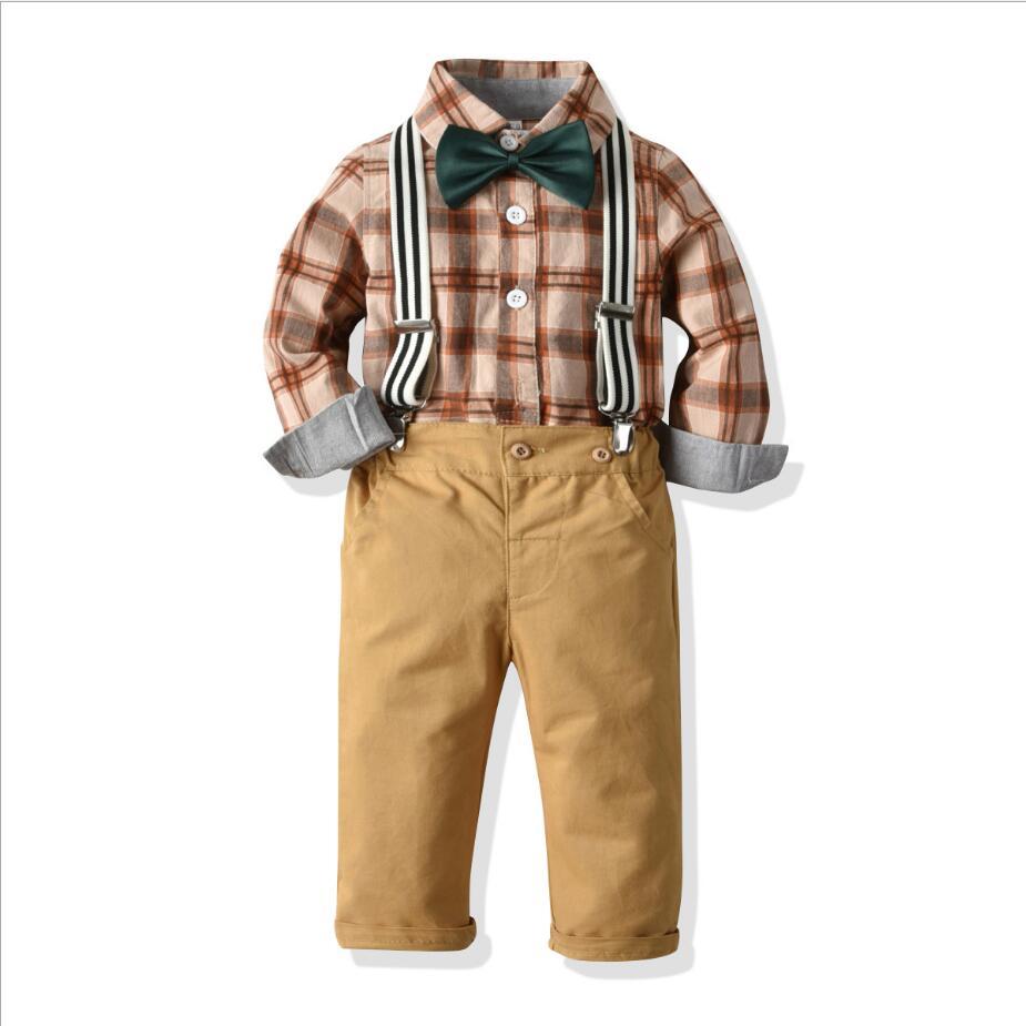 Baby Boy Suspenders Outfit Autumn Cotton Gentleman Brown Plaid Romper Shirt Tie and Braces Suit Boys Clothes Set 6/12/24 Months Y1113, White
Baby Boy Suspenders Outfit Autumn Cotton Gentleman Brown Plaid Romper Shirt Tie and Braces Suit Boys Clothes Set 6/12/24 Months Y1113, White
