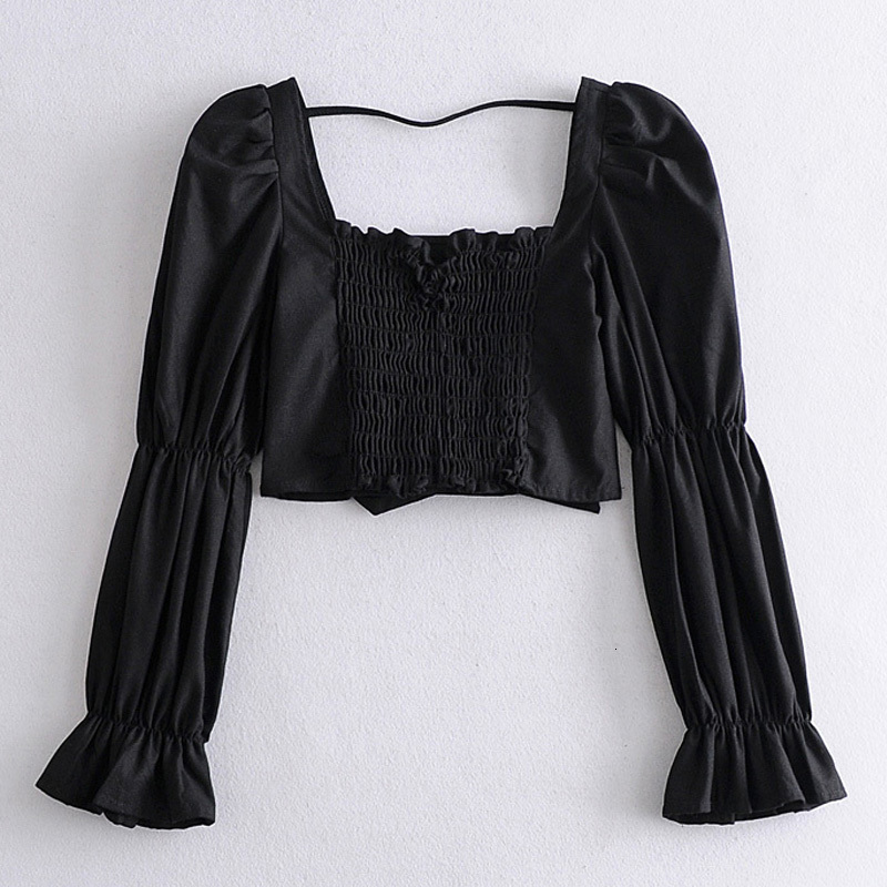 2021 New Women Spring Autumn Tops Long-sleeved Retro Love Elasticated Back Bow Top Square Collar Pullover Lady Fashion Outerwear C6t7, Black
2021 New Women Spring Autumn Tops Long-sleeved Retro Love Elasticated Back Bow Top Square Collar Pullover Lady Fashion Outerwear C6t7, Black