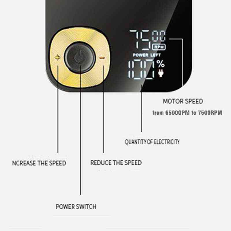 Original metal housing barber pro beard hair electric shaver for men rechargeable electric razor bald head shaving machine set 220112