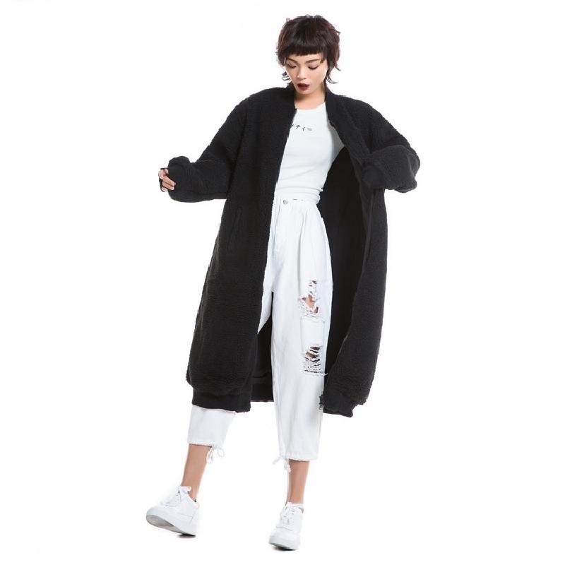 2020 New winter Woman Fashion Lamb Swool Coat Female Solid Color Jacket Lady Thicken Zipper Outerwear Girl Long Overcoat, Thin long black
2020 New winter Woman Fashion Lamb Swool Coat Female Solid Color Jacket Lady Thicken Zipper Outerwear Girl Long Overcoat, Thin long black