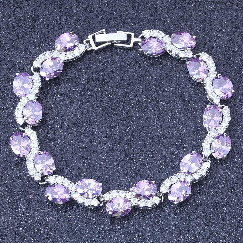 Noblest Cubic Zircon Purple Bracelets For Women Overlay Bracelet Fashion Jewelry Hot Sell S135
Noblest Cubic Zircon Purple Bracelets For Women Overlay Bracelet Fashion Jewelry Hot Sell S135