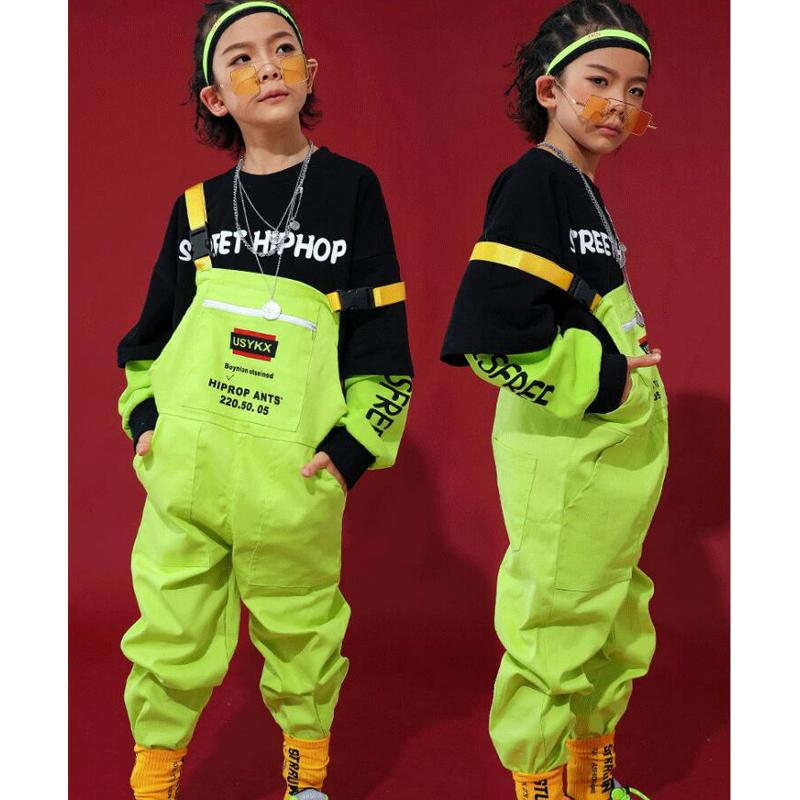 Kid Hip Hop Clothing Black Sweatshirt Tops Loose Bib Pants Girls Boys Jazz Dance Costumes Ballroom Dancing Clothes street Wear, Purple 
Kid Hip Hop Clothing Black Sweatshirt Tops Loose Bib Pants Girls Boys Jazz Dance Costumes Ballroom Dancing Clothes street Wear, Purple