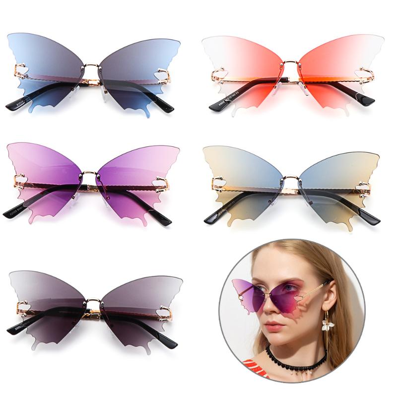 Sunglasses Fashion Punk Butterfly Street Trendy Eyewear Women UV Protection Sun Glasses Ladies Vintage Metal Rimless
Sunglasses Fashion Punk Butterfly Street Trendy Eyewear Women UV Protection Sun Glasses Ladies Vintage Metal Rimless