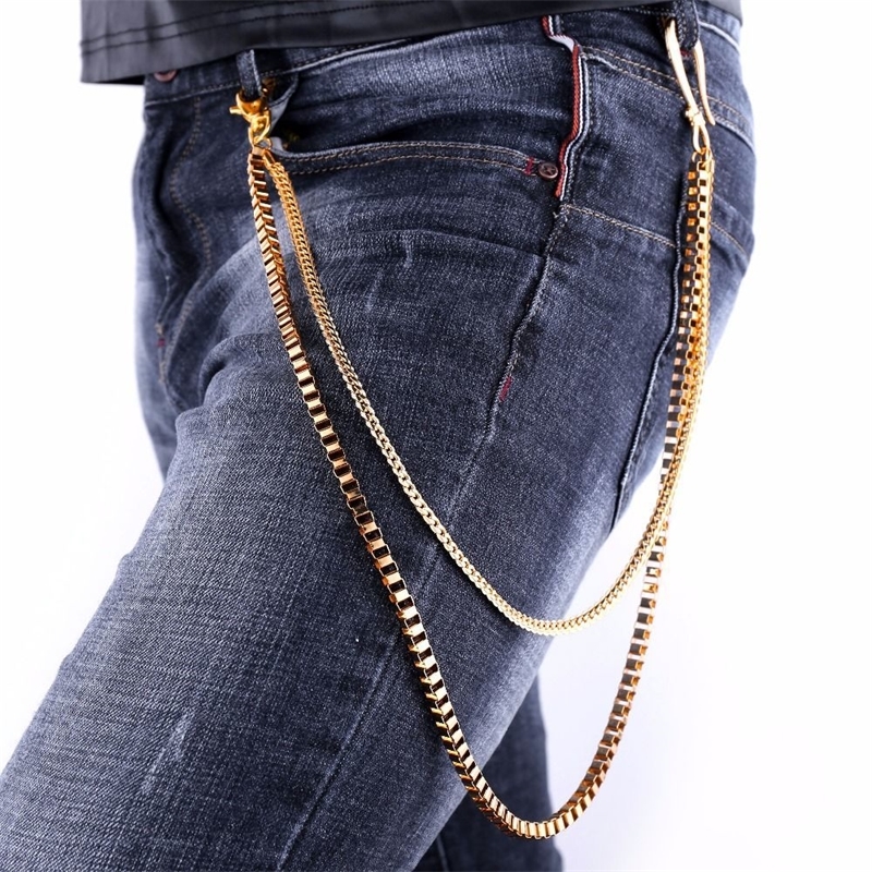 New Fashion 2017 Hiphop Punk Rock Waist Accessories 65cm 2 Layer Gold Color Foxtail/Box Belly Chain For Men Pant Chains BC2323 T200508
New Fashion 2017 Hiphop Punk Rock Waist Accessories 65cm 2 Layer Gold Color Foxtail/Box Belly Chain For Men Pant Chains BC2323 T200508