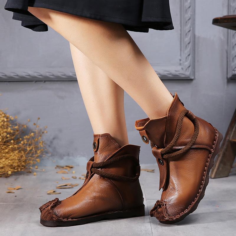 Warm Non-slip Women's Shoes Low Fish Low With Genuine Leather Women's Shoes Short Boots Winter, Black velvet
Warm Non-slip Women's Shoes Low Fish Low With Genuine Leather Women's Shoes Short Boots Winter, Black velvet