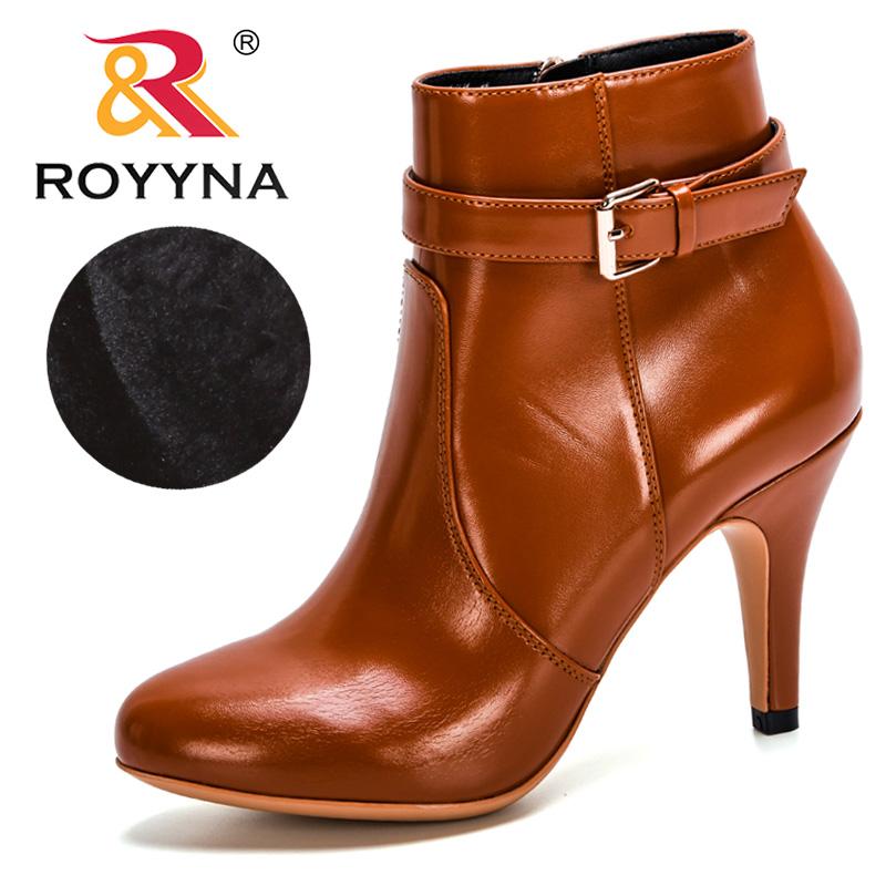 ROYYNA 2021 New Arrival Fashion Style Round Toe Zip High Heels Ladies Shoes Boats Mujer Western Ankle Boots Short Plush Footwear, Black
ROYYNA 2021 New Arrival Fashion Style Round Toe Zip High Heels Ladies Shoes Boats Mujer Western Ankle Boots Short Plush Footwear, Black