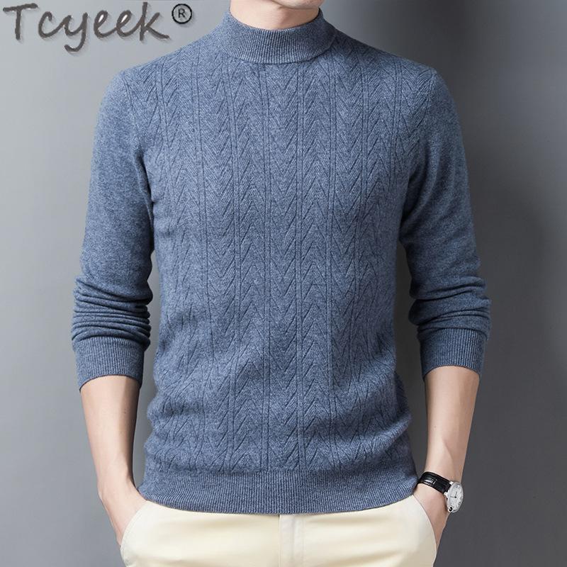 Tcyeek Winter Sweater Men Clothing 2020 Korean High Quality 100% Wool Pullover Men's Sweater Sheep Fur Pull Homme Hiver 99011 LW, Qing
Tcyeek Winter Sweater Men Clothing 2020 Korean High Quality 100% Wool Pullover Men's Sweater Sheep Fur Pull Homme Hiver 99011 LW, Qing
