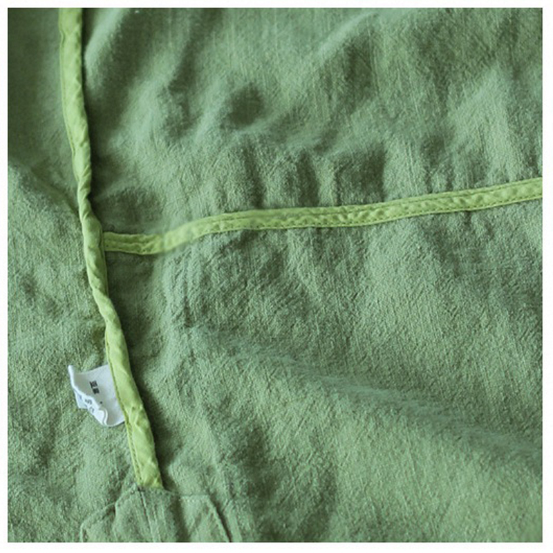 Johnature Women Coats Linen Jackets Pockets Autumn Open Stitch 5 Colour Loose Casual Long Sleeve Brief 201017
