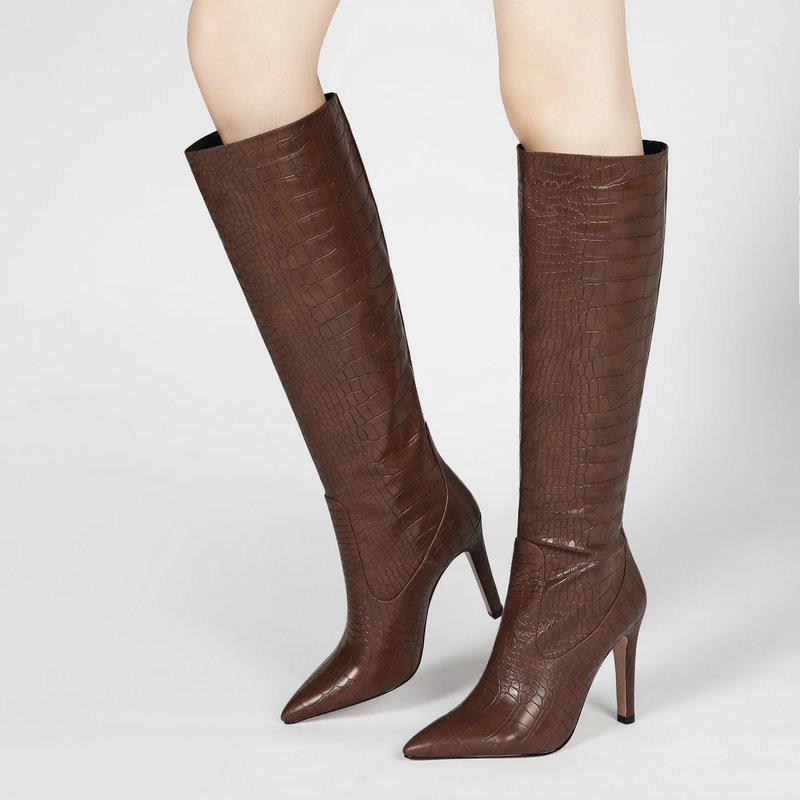 Brown Black Brand Women Boots Fashion Knee High Boots Faux Leather Pointed Toe Thin Heel Winter Warm Female1, Beige
Brown Black Brand Women Boots Fashion Knee High Boots Faux Leather Pointed Toe Thin Heel Winter Warm Female1, Beige