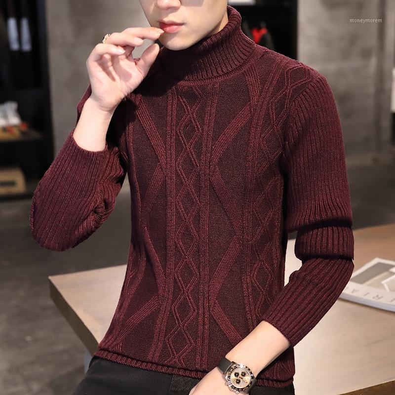 020 autumn and winter new men's high neck sweaters Korean style slim handsome youth casual knitted sweaters1, Burgundy
020 autumn and winter new men's high neck sweaters Korean style slim handsome youth casual knitted sweaters1, Burgundy
