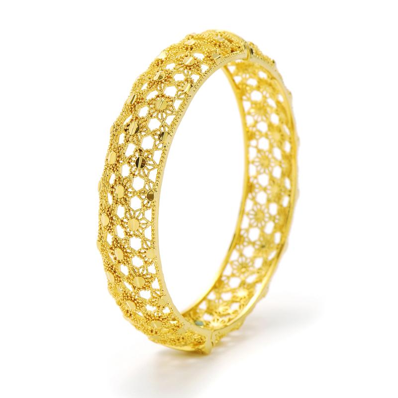 Bangle Top Quality Dubai Gold Color Bangles For Women Vintage Bride Wedding Bracelet Africa Hallowe Jewelry
Bangle Top Quality Dubai Gold Color Bangles For Women Vintage Bride Wedding Bracelet Africa Hallowe Jewelry