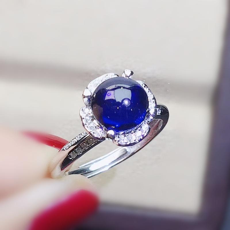 Cluster Rings Blue Sapphire Round Ring Per Jewelry 925 Sterling Silver 8*8mm 2.3ct Gemstone Fine Women J212166, Golden;silver
Cluster Rings Blue Sapphire Round Ring Per Jewelry 925 Sterling Silver 8*8mm 2.3ct Gemstone Fine Women J212166, Golden;silver