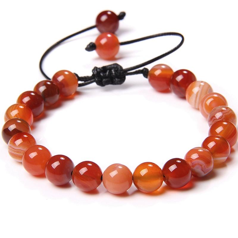 Natural Braided Bracelet Orange Red Malachite Banded Agates Stone Beads male female Adjustable Rope length Woven Bracelet women
Natural Braided Bracelet Orange Red Malachite Banded Agates Stone Beads male female Adjustable Rope length Woven Bracelet women