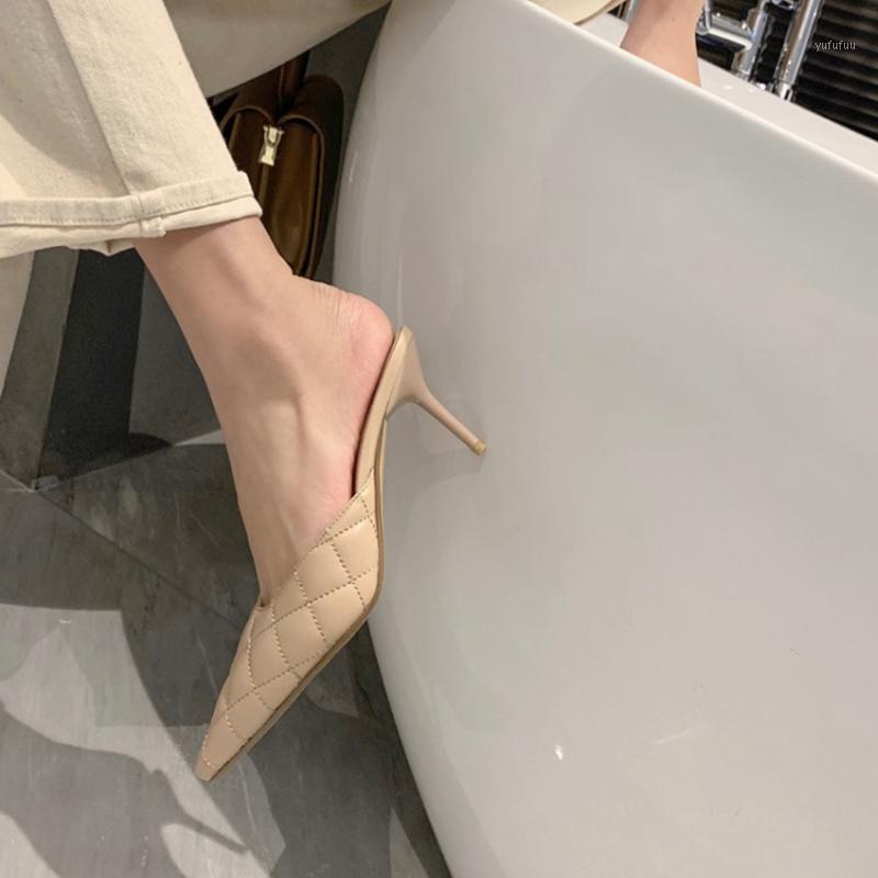 Pointed space cotton Muller fashion joker semi-trailer female leather Joker casual fine heel high heel sandals wear 2020 new1, Nude
Pointed space cotton Muller fashion joker semi-trailer female leather Joker casual fine heel high heel sandals wear 2020 new1, Nude